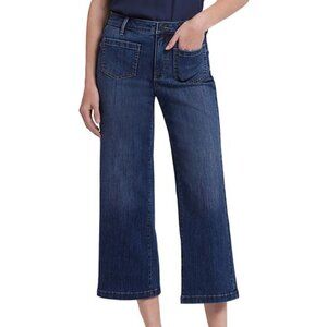 NYDJ Coco Relaxed Wide Leg Crop Jeans Women's 6 Rio Rapids NWT